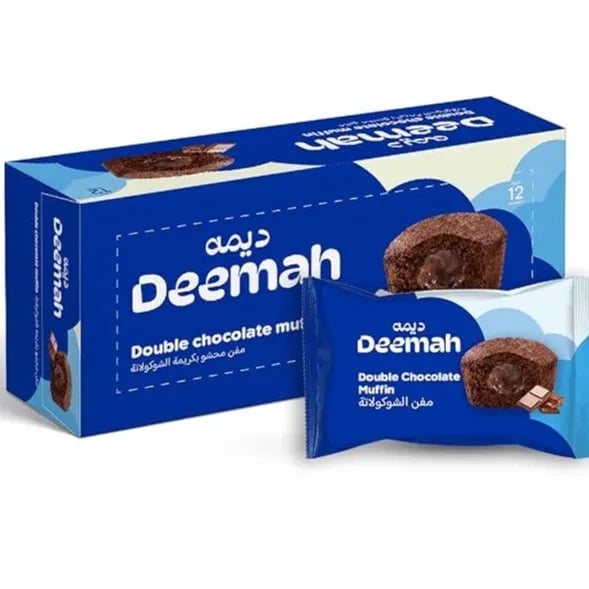 كب كيك ديمة دبل شوكولاتة 12*27جم