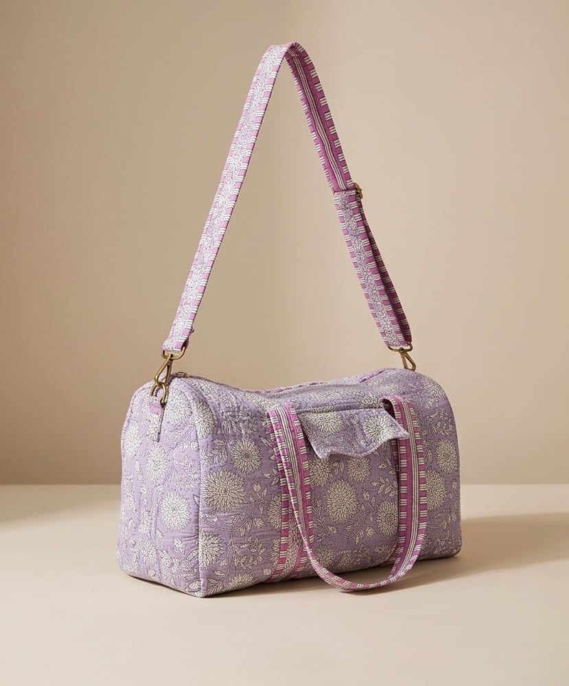 Lavender Duffle Bag