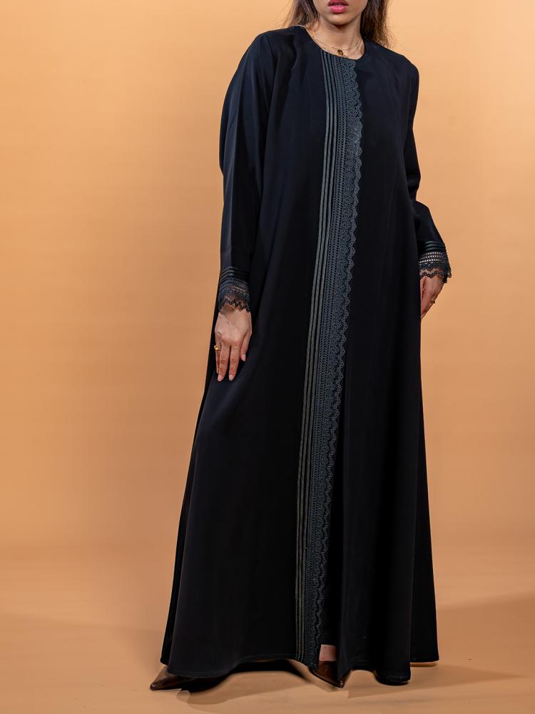 Abaya blazer embroidery with cord