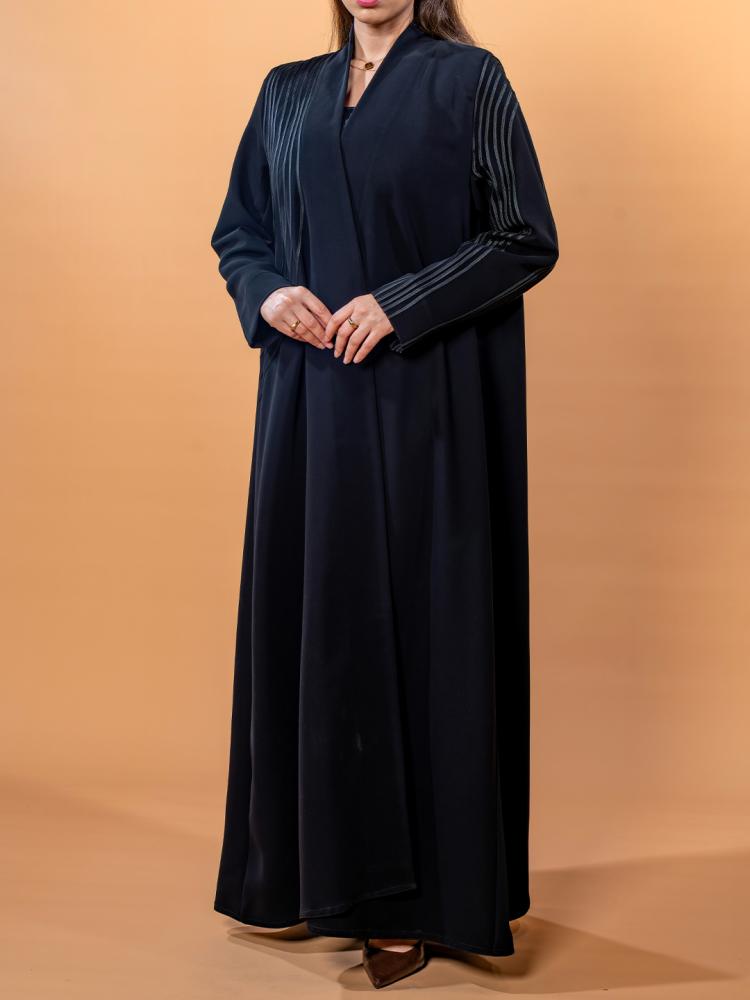 Abaya with blazer cut and Japanese cord