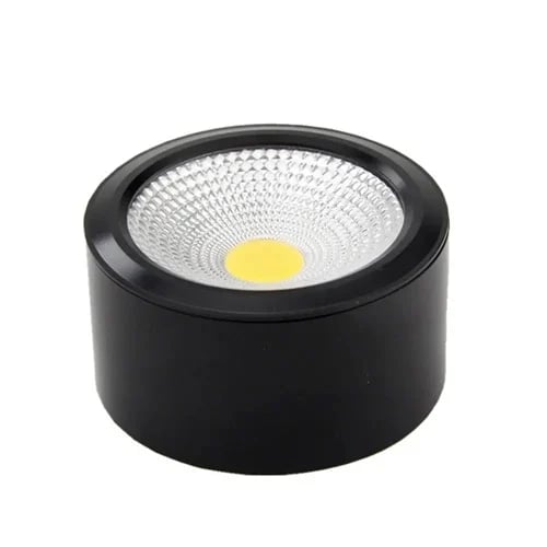 سلندر لطش دائري أسود 10 واط بإضاءة LED