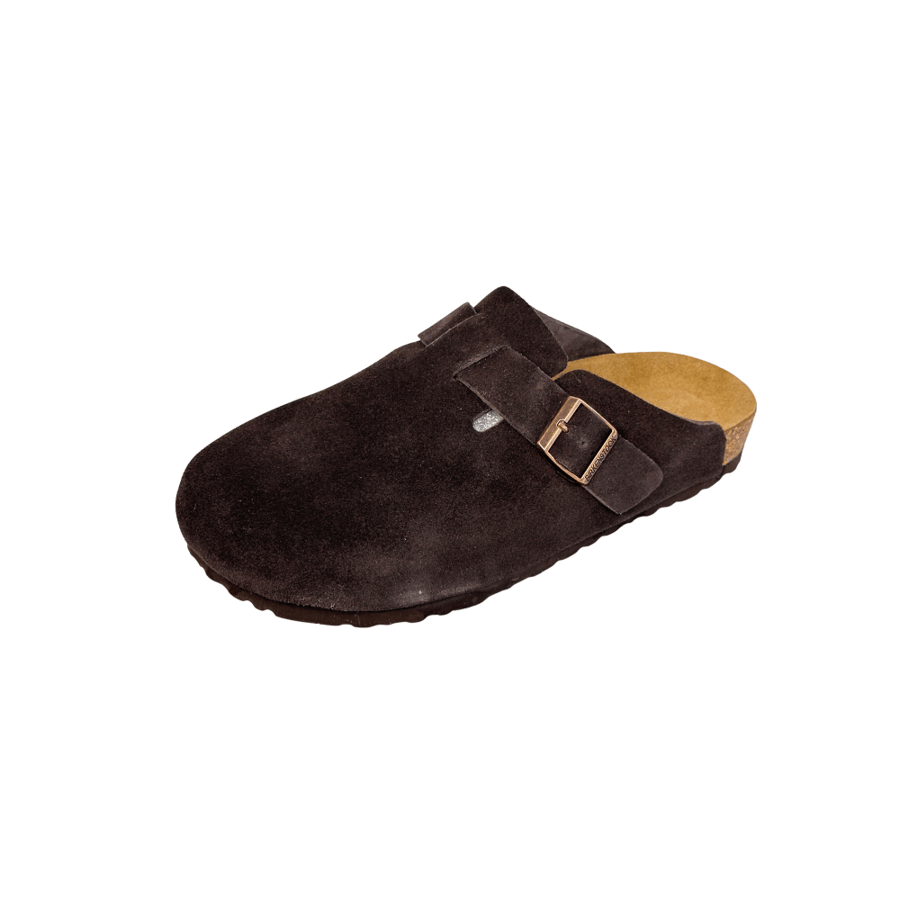 Birkenstock Boston Chocolate Brown Suede