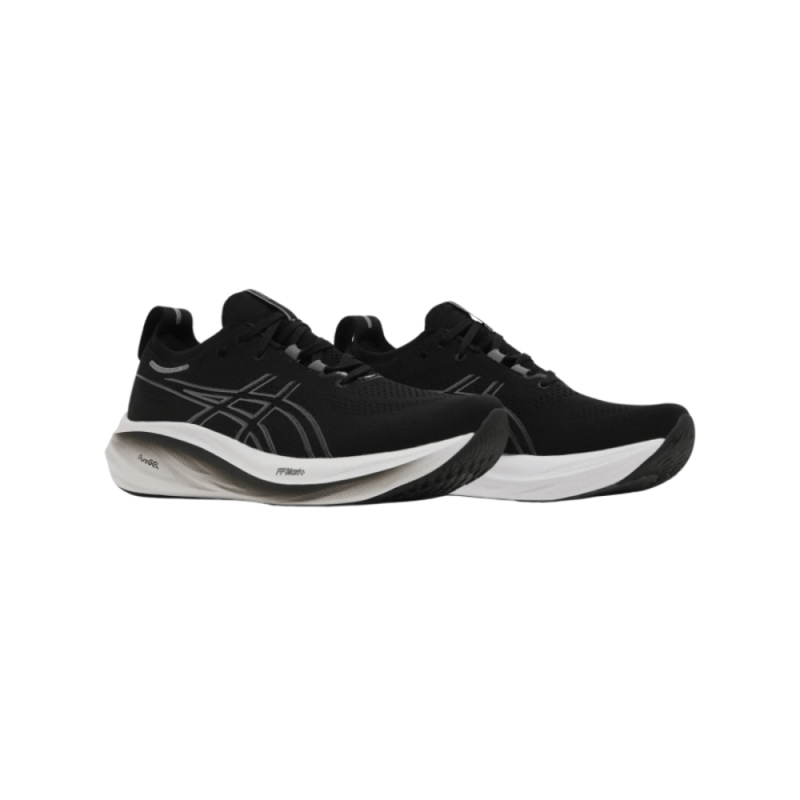 Gel Nimbus 26 4E Wide 'Black Graphite Grey'