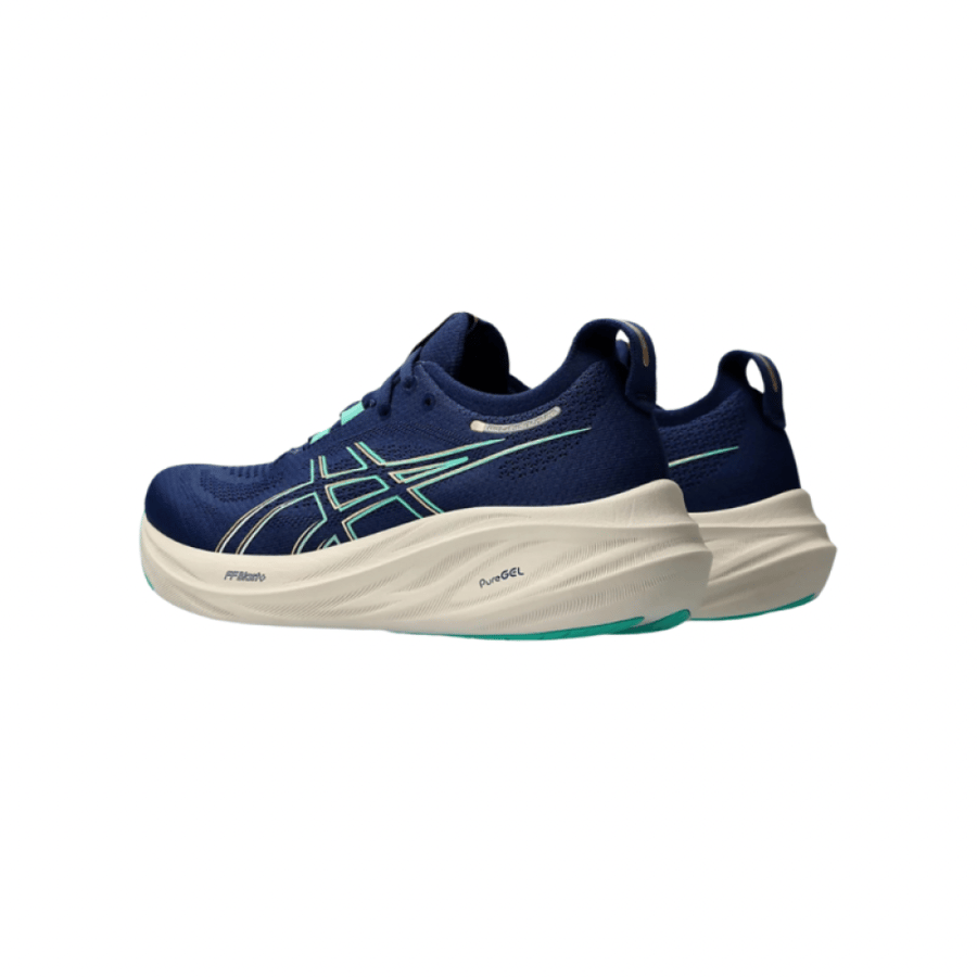 Wmns Gel Nimbus 26 Wide 'French Blue Electric Lime II'