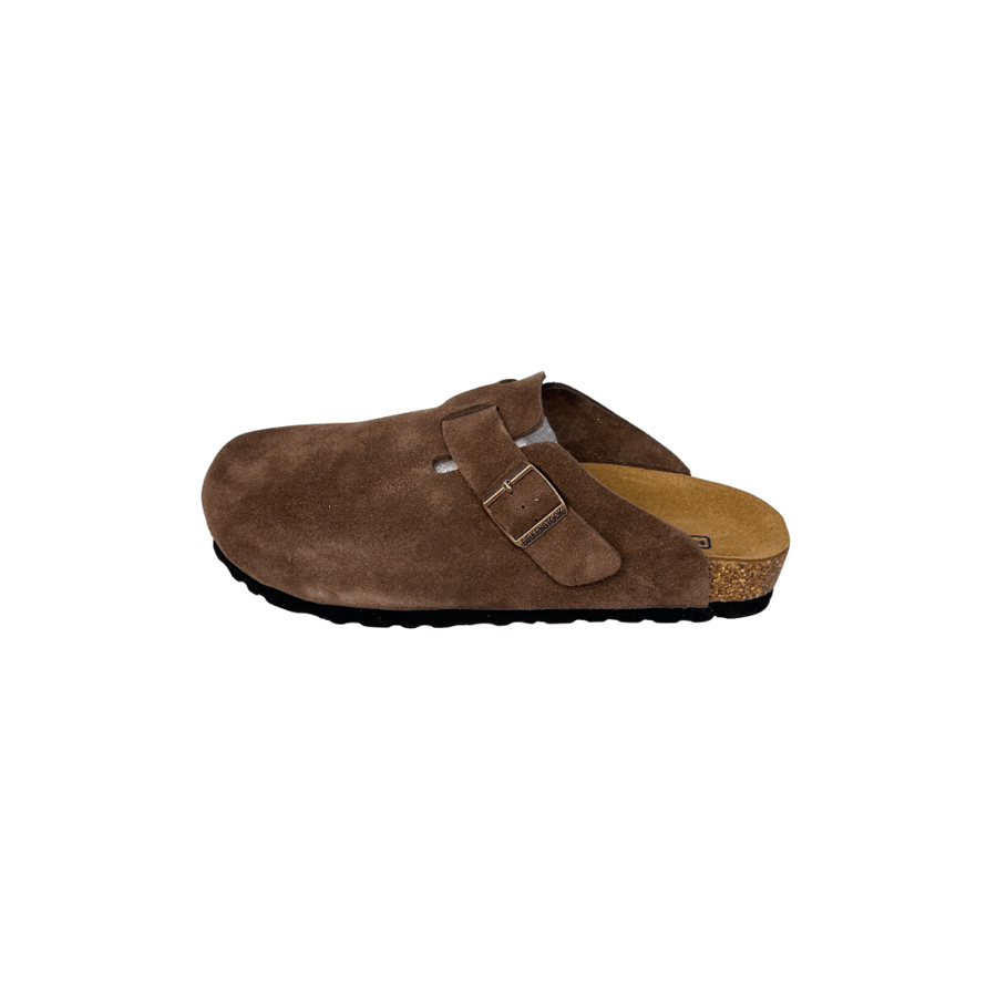 Birkenstock Boston Mocha Brown Suede