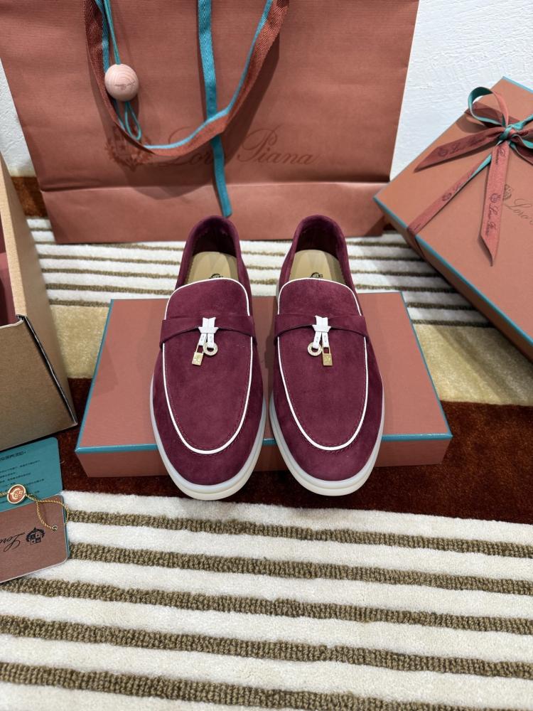 Loro Piana Loafer 'Burgundy Suede'