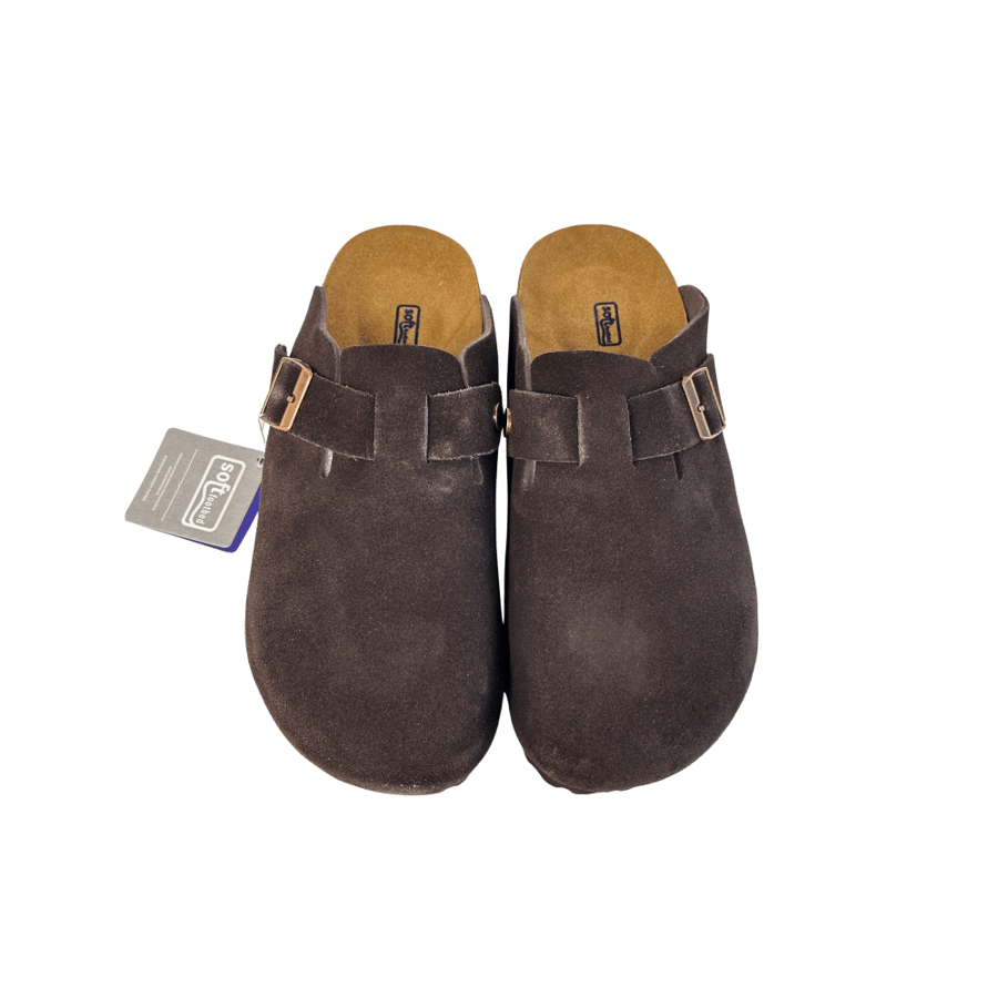 Birkenstock Boston Chocolate Brown Suede