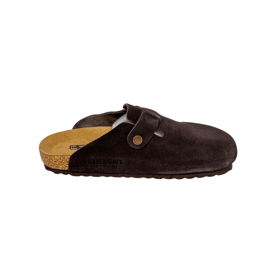 Birkenstock Boston Chocolate Brown Suede