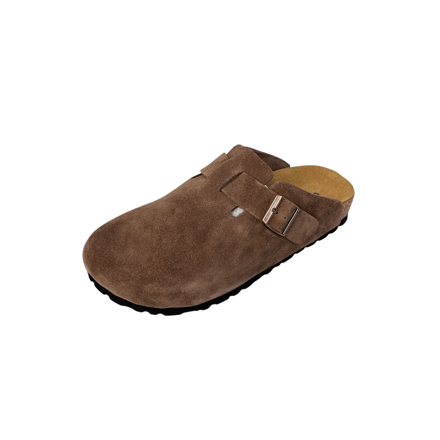 Birkenstock Boston Mocha Brown Suede