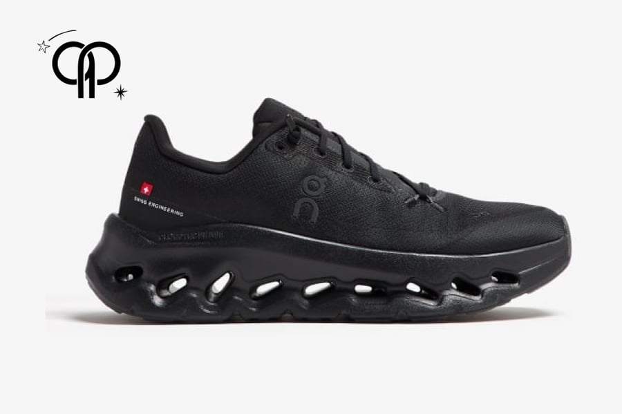حذاء رجالي  اون راننج أسود an On Cloudtilt shoe in the black "Eclipse Black" colorway.