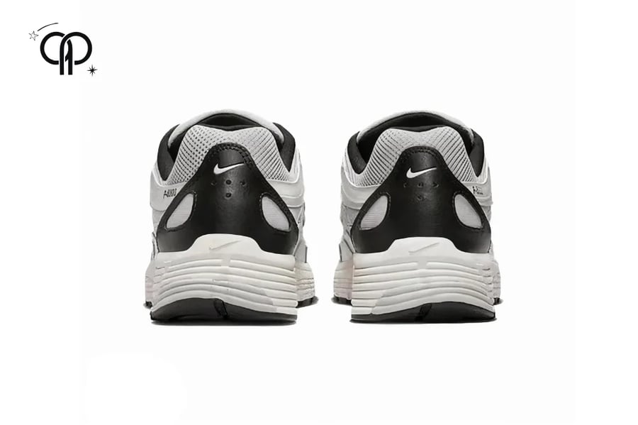 حذاء نسائي نايك ابيض مع اسود Nike P-6000 sneaker in the Platinum Tint/Black-Light Bone colorway