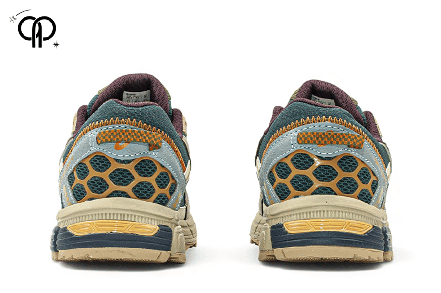 حذاء اسيكس رجالي أخضر مع زيتي ASICS GEL-Kahana 8 trail running shoe.