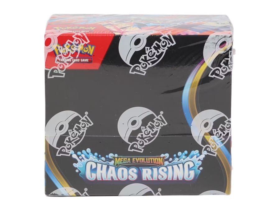 بوكيمون TCG: صندوق بوستر Mega Evolution Chaos Rising يحتوي على 36 ظرف .
