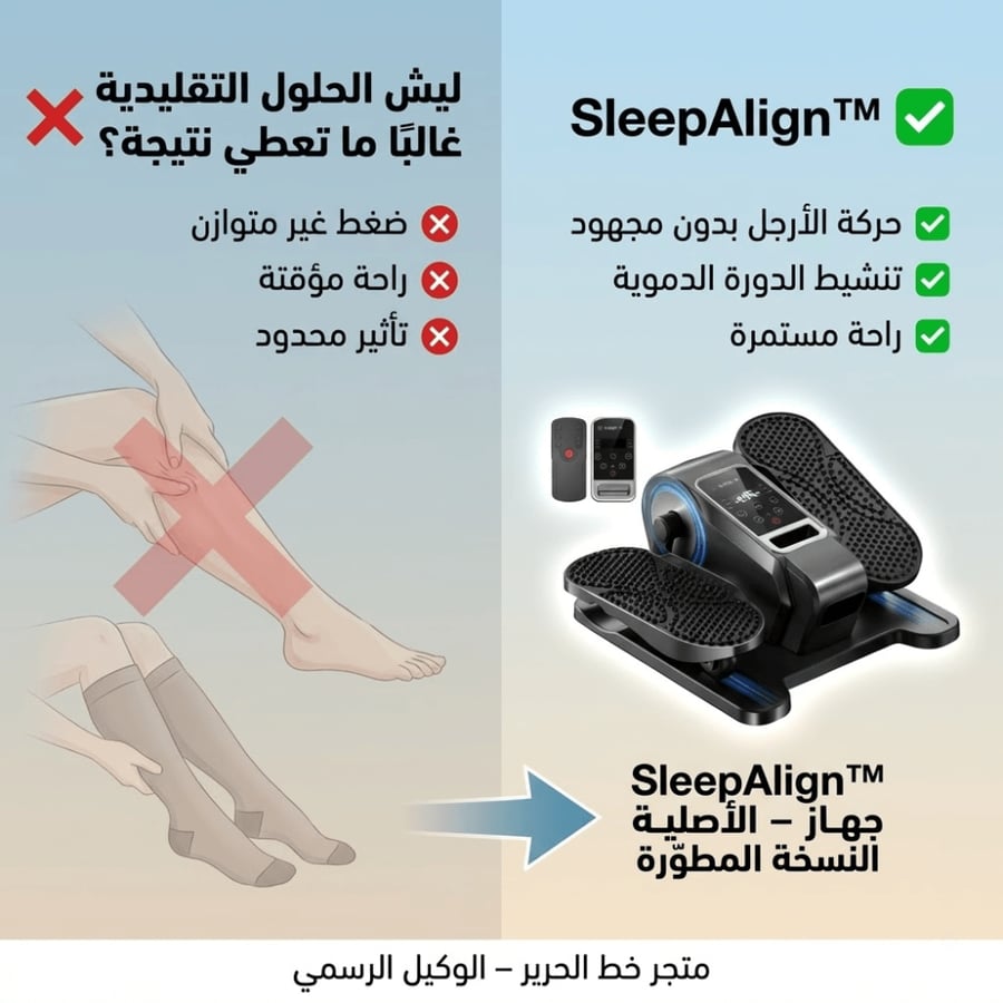 SleepAlign™ – جهاز تحريك الأرجل الذكي (النسخة المطوّرة)