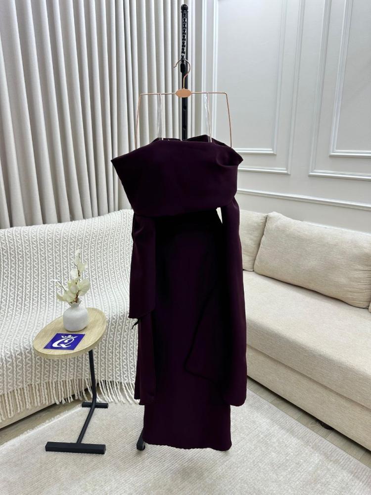 A soft modest dress