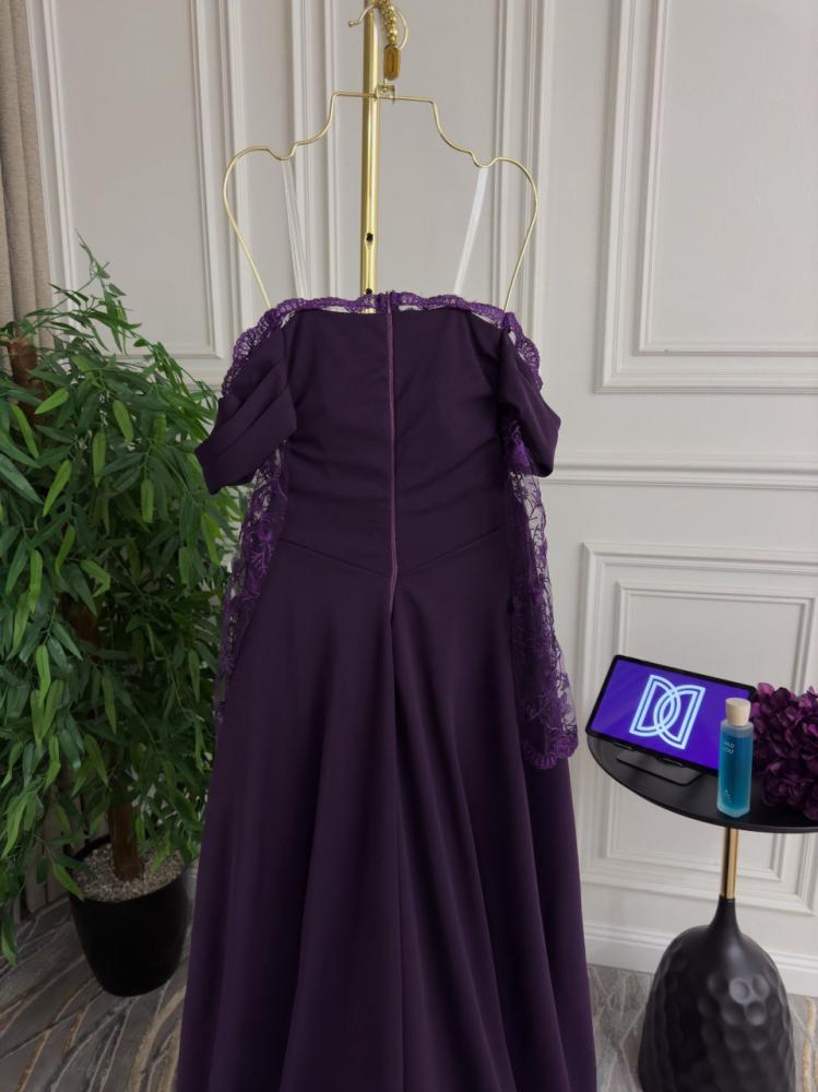 Elegant dress in purple color