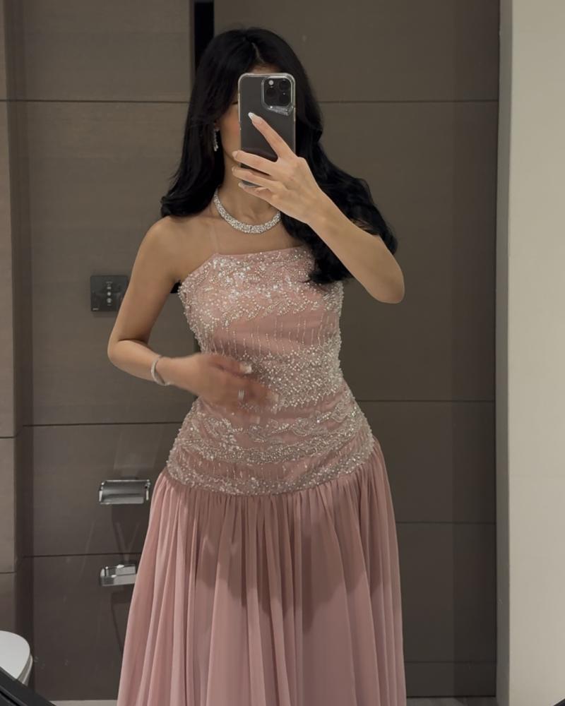 فستان جورجيت كلفة خرز