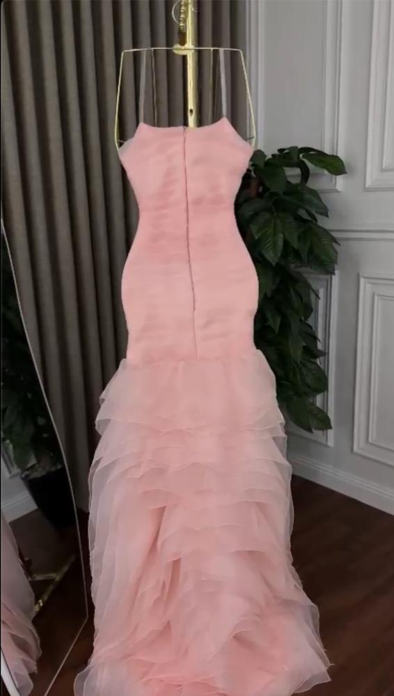 Evening dress with a patchwork skirt