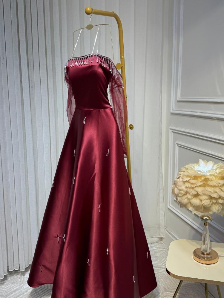 Elegant and soft evening dress