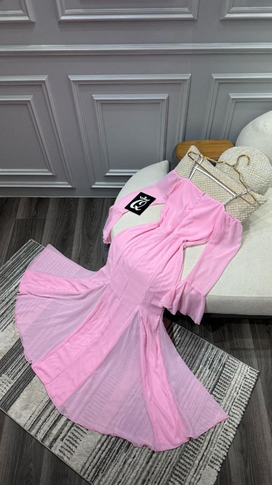Soft dress, Georgette, double circle