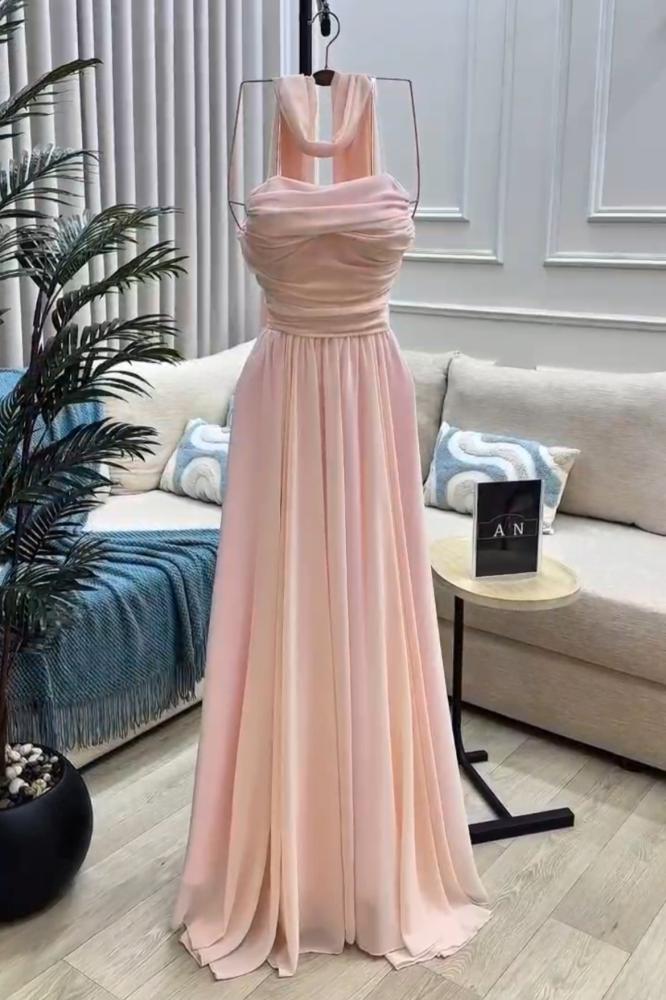Long pink dress