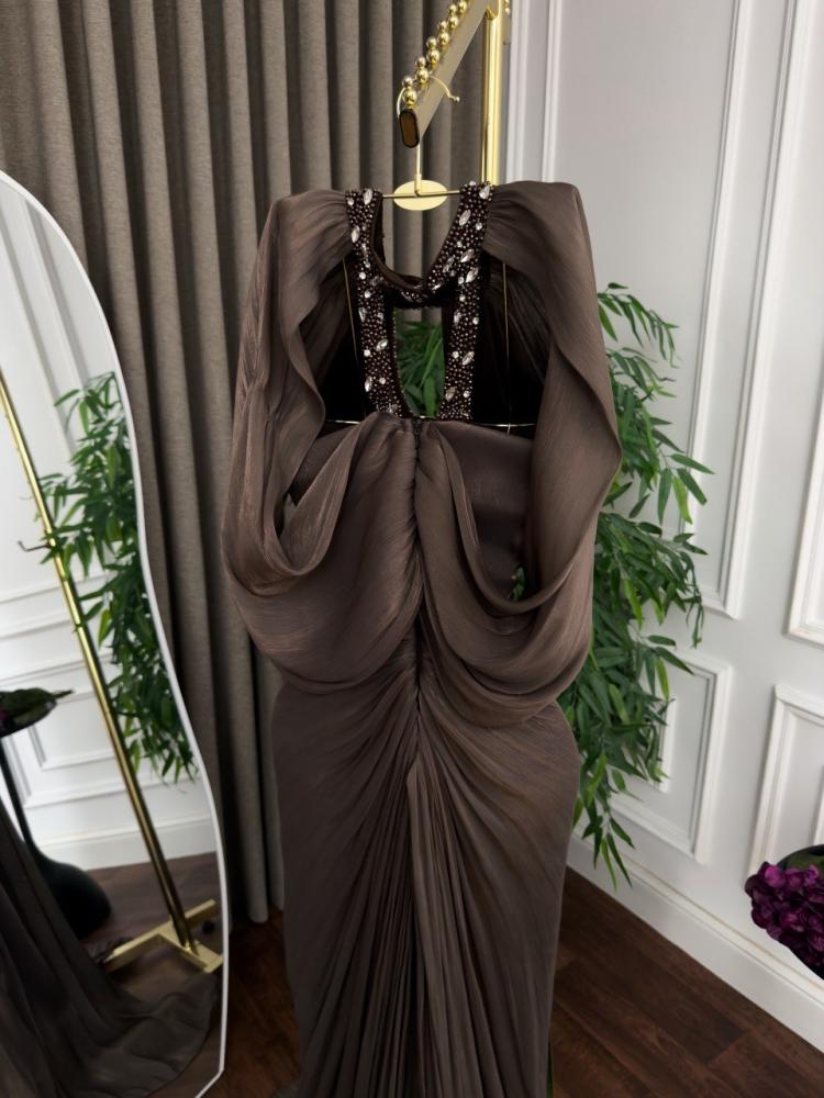 فستان سهرة كرنكل تطريز يدوي