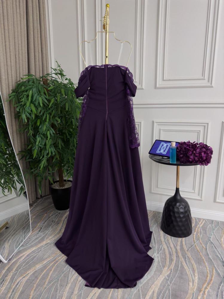 Elegant dress in purple color