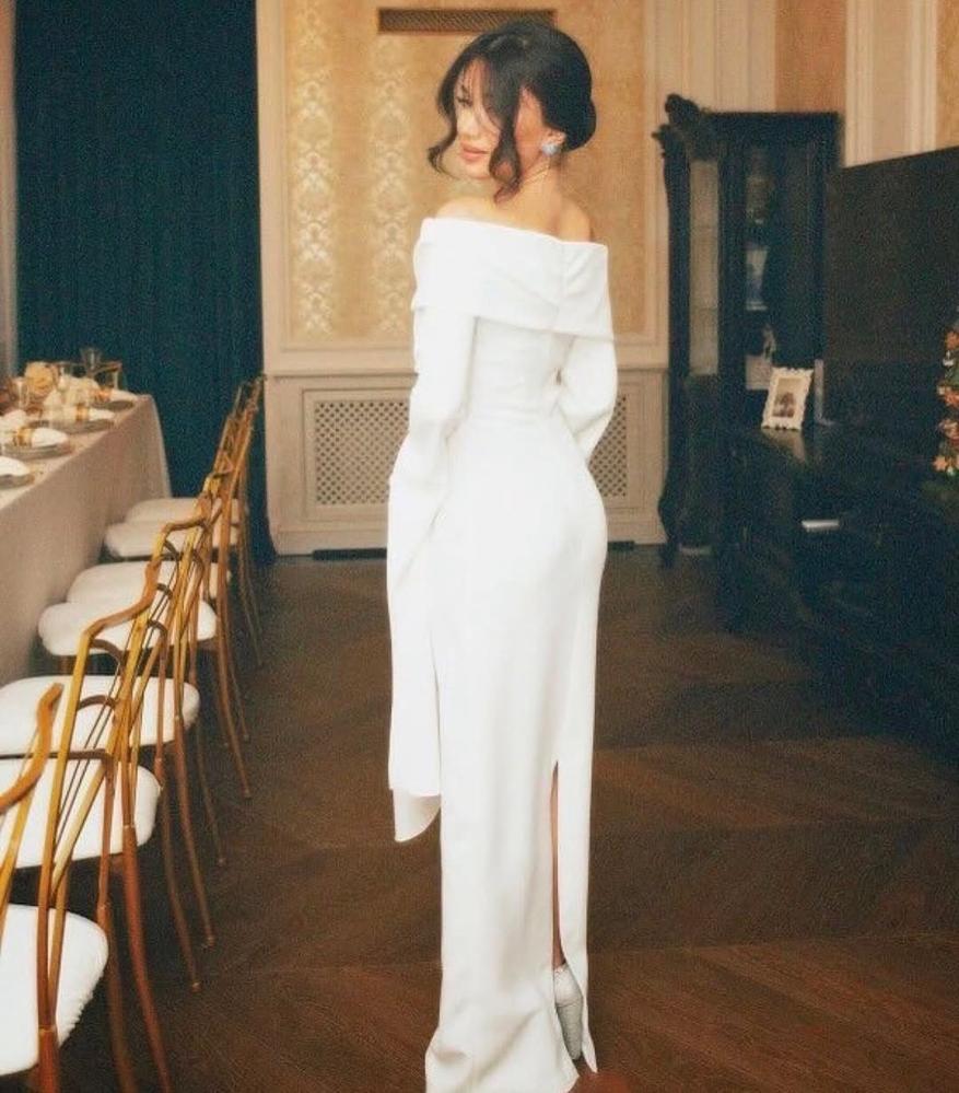 A soft modest dress