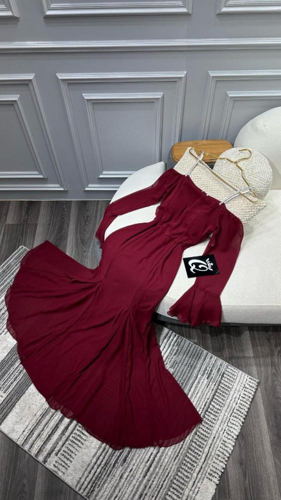 Soft dress, Georgette, double circle