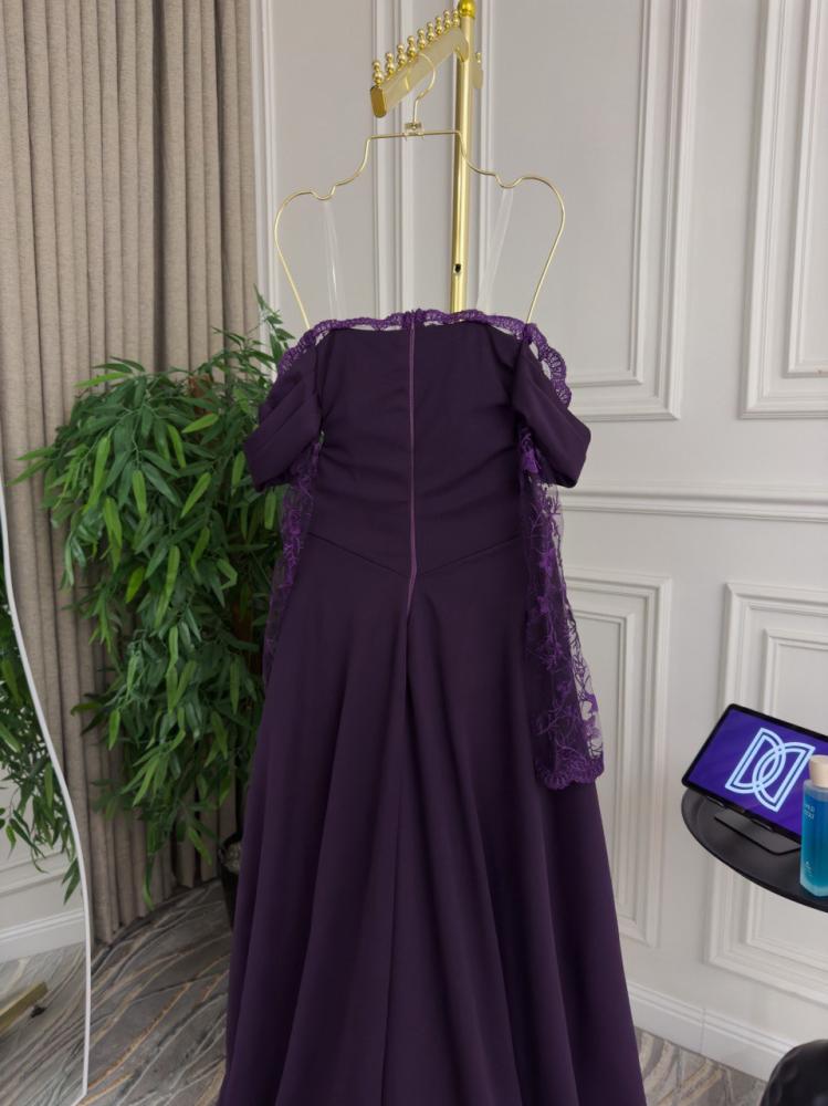 Elegant dress in purple color