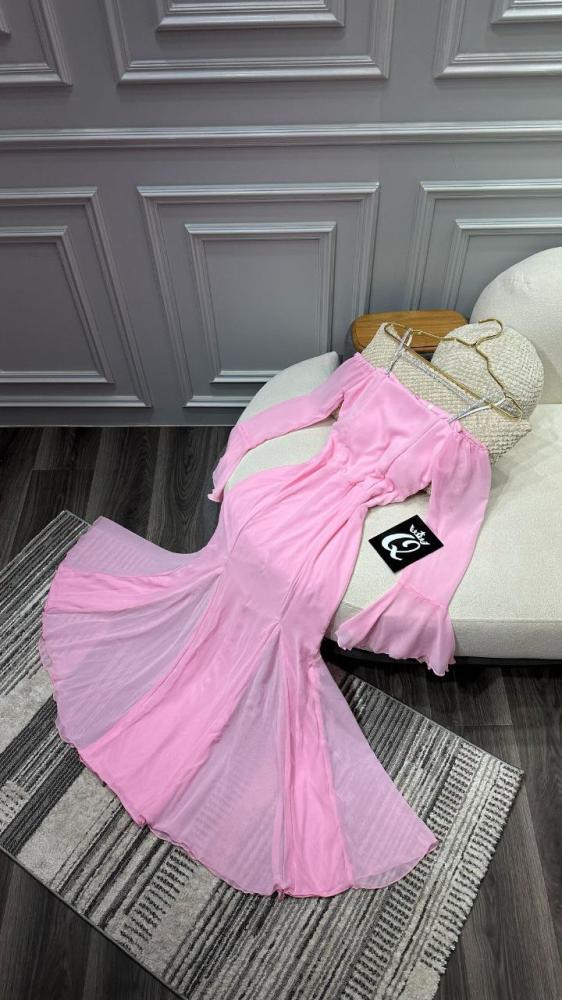 Soft dress, Georgette, double circle