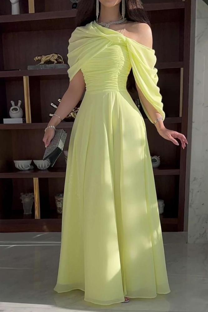 A light blue dress with a soft design