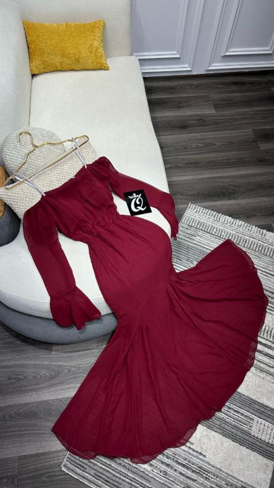 Soft dress, Georgette, double circle