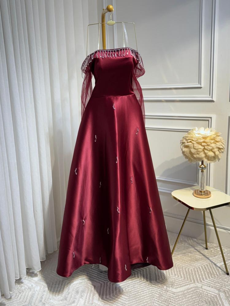 Elegant and soft evening dress