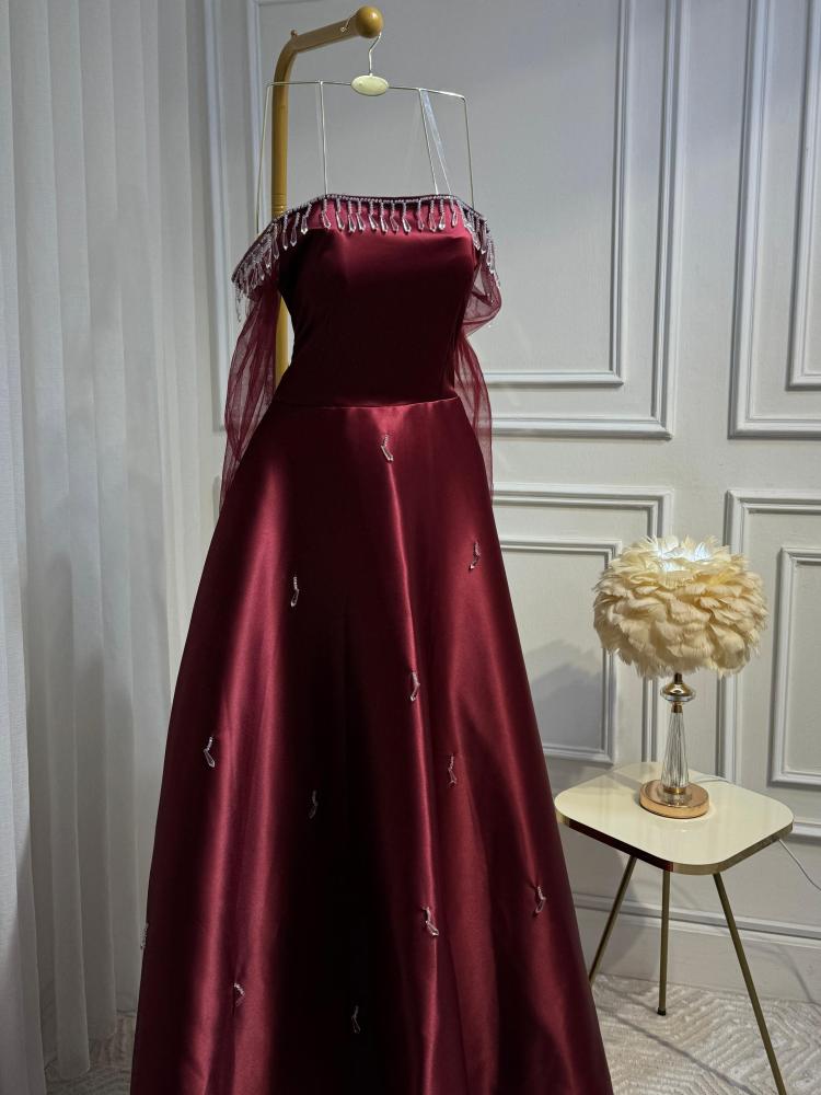 Elegant and soft evening dress