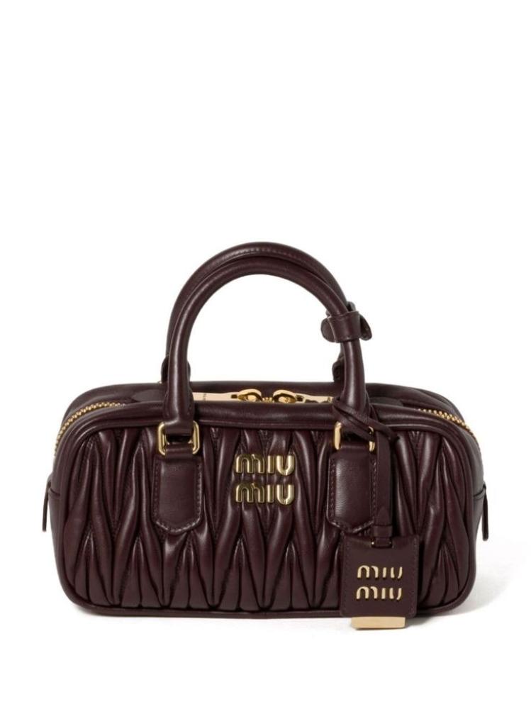 miu miu matelassé leather