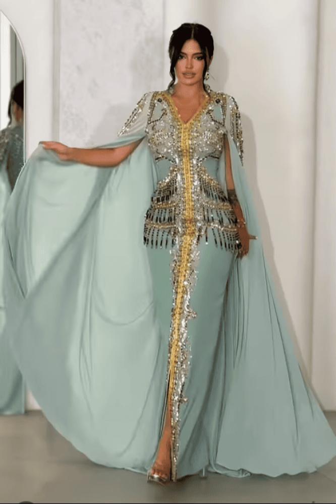 جلابية سهرة نسائية مغربية قفطان سهرة مغربي