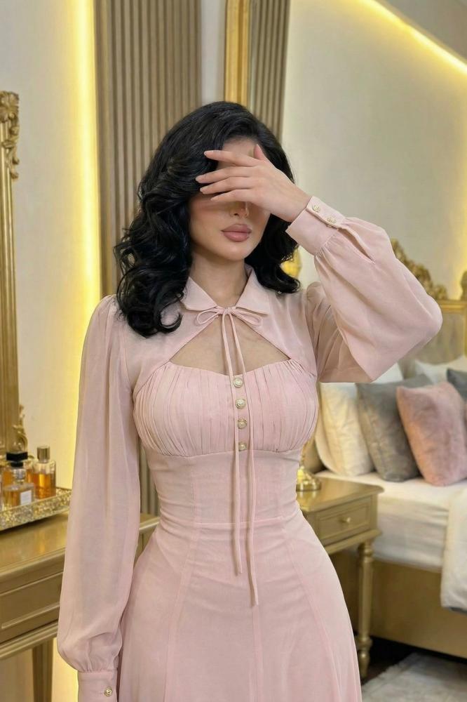 فستان ناعم شيفون كلوش