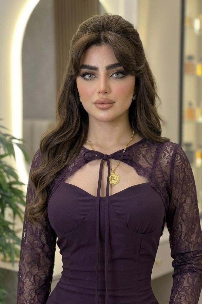 فستان ناعم دانتيل شيفون