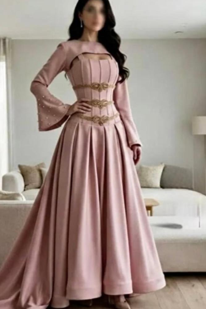Barbie dress with luxurious hand embroidery and a long train
