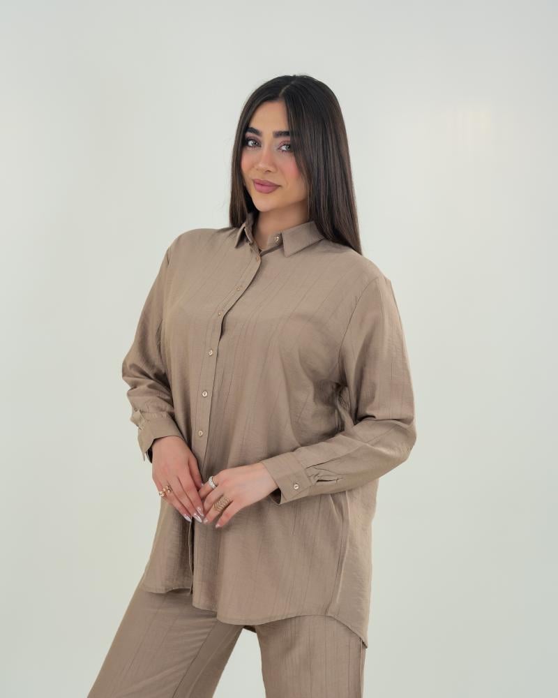 طقم كاجوال طويل واسع للنساء