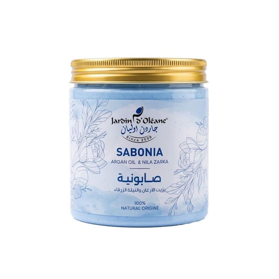 جاردن دي اوليان صابونية بزيت الارغان والنيلة الزرقاء - 450جرام