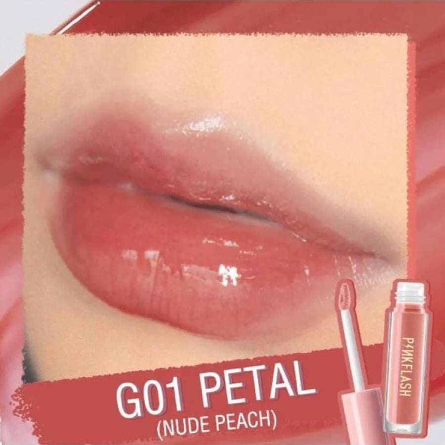 Pink Flash Long-Lasting Glossy Lip Gloss G01