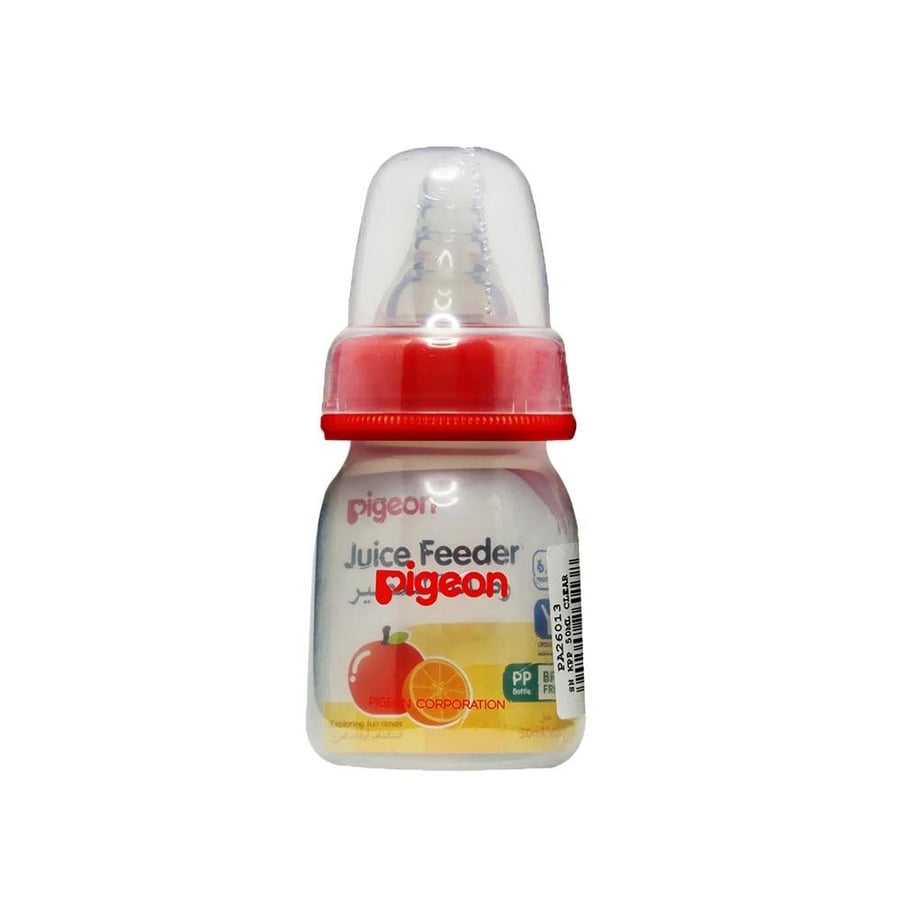Pigeon Plastic Feeding Bottle Multiple Colors - 50 ml