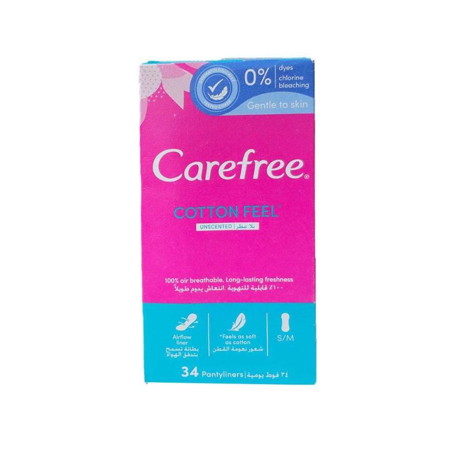 Carefree Cotton Unscented - 34 Pantiliners