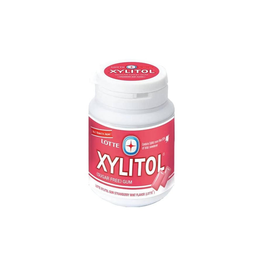 Xylitol Sugar-Free Gum, Strawberry & Mint Flavor - 58 gm