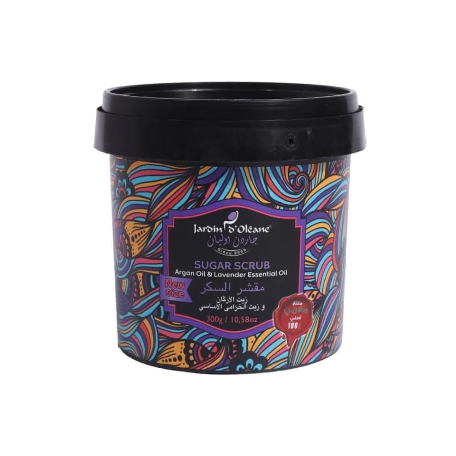 Jardin d' Oleane Sugar Scrub with Argan Oil and Lavender Oil - 300 gm
