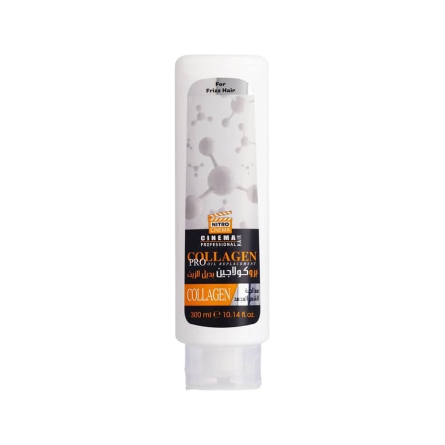Nitro Cinema Pro Collagen Oil Replacement for Frizzy Hair with Collagen - 300 ml