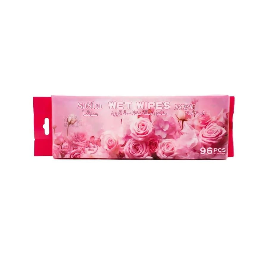 Sasha Rose Extract Wet Wipes - 96 Wipes