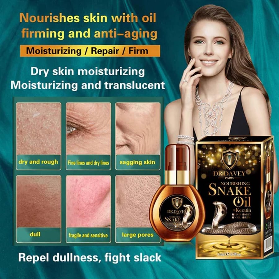 Dr. Davey Nourishing Snake Oil +Keratin - 110 ml